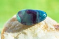 Aquamarine and purple colors Flourite Crystal Gem Polished